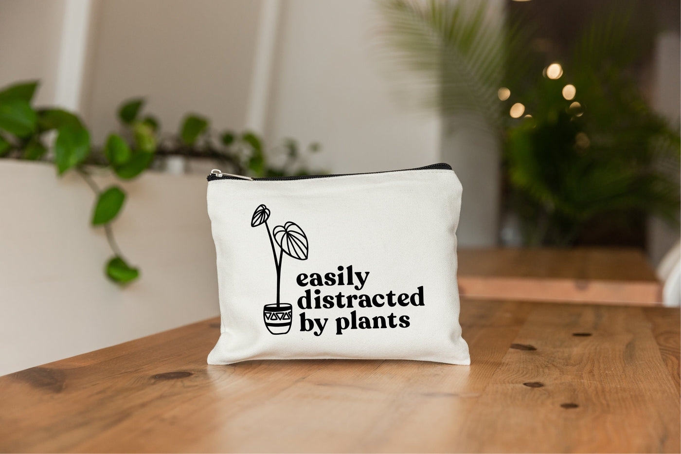 Plant Lover Gift, Plant Makeup Bag, Plant Lover, Plant Gift, Plant Lover Bag, Crazy Plant Lady, Plant Collector, Distracted by Plants, Bag