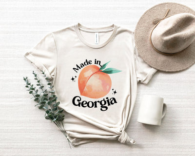 Georgia Shirt, Made in Georgia, Georgia Peach Shirt, Georgia Love, Georgia State Shirt, Georgia Graphic Tee, Georgia Native, Georgia Peach