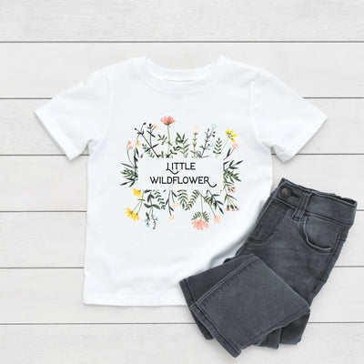 Little Wildflower Toddler Girl's Shirt, Wildflower Kids Shirt, Wildflower Tshirt, Toddler Girl's Tee Shirt, Cute Kids Shirt, Kids Floral Tee