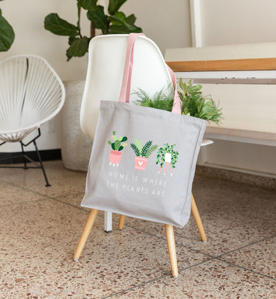 Plant Tote, Plant Lover Bag, Plant Lover Tote, Gift for Gardener, Plant Mom Tote, Cute Plant Tote, Gardening Bag, You Grow Girl, Plant Bag