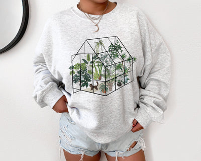 Garden Sweatshirt, Greenhouse Gift, Plant Lover Gift, Plant Sweatshirt, Cute Plant Crewneck, Plant Lady Sweater, Plant Lady Gift, Greenhouse