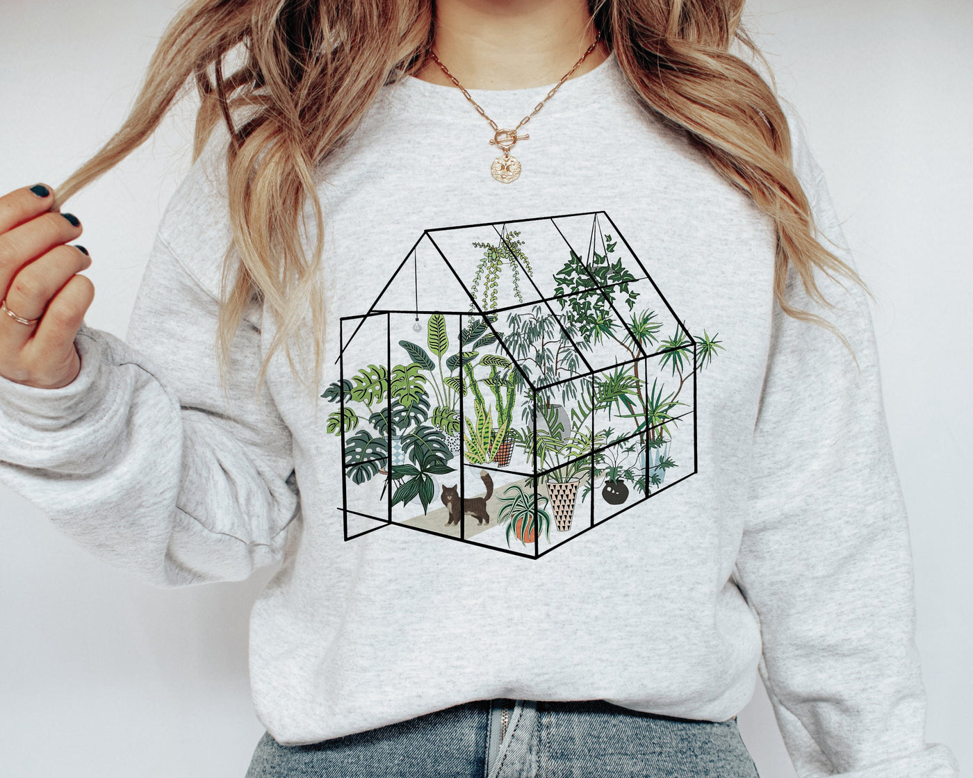 Garden Sweatshirt, Greenhouse Gift, Plant Lover Gift, Plant Sweatshirt, Cute Plant Crewneck, Plant Lady Sweater, Plant Lady Gift, Greenhouse