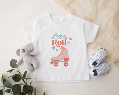 Roller Skater Girl, Retro Kid's Summer Shirt, Let's Roll Shirt, Kid's Skate Shirt, Roller Skating Shirt, Retro Kid's Tee, Hippie Kid's Shirt