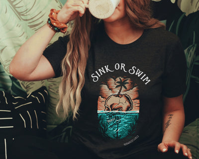 Skull Design Shirt, Summer Skull Shirt, Skull Graphic Shirt, Island Beach Shirt, Beach Graphic Tee, Cool Graphic Tee, Summer Beach Tee, Tees