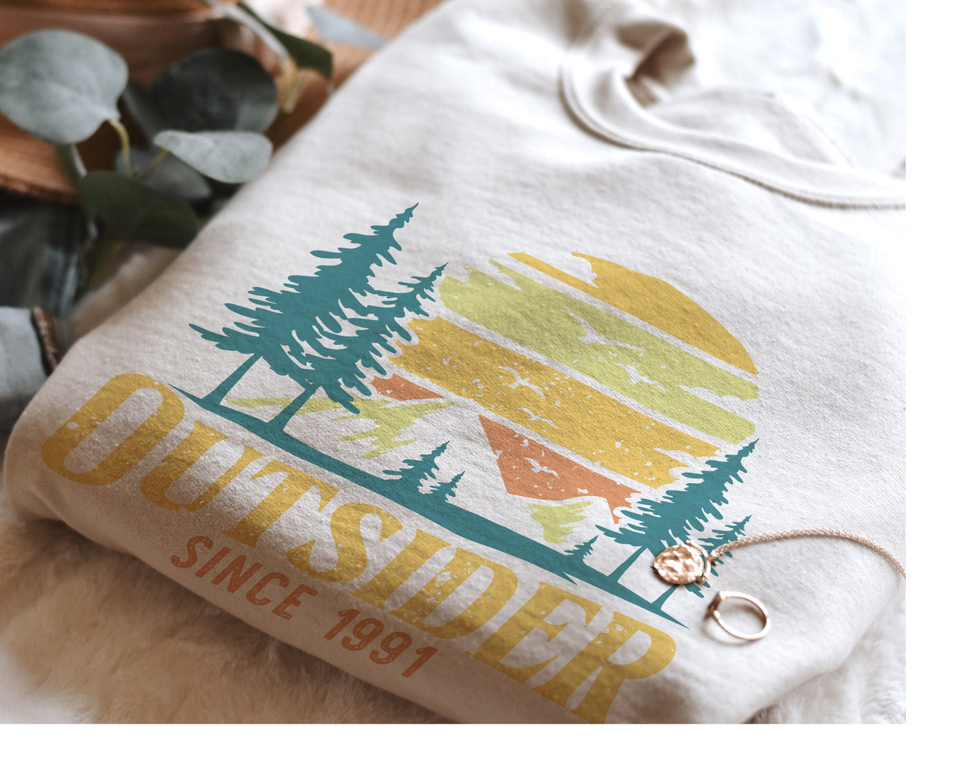 Outside Sweatshirt, Wanderlust Crewneck, Gift for Adventurer, Adventure Sweatshirt, Adventure Lover Gift, Camp Gift, Nature Lover Sweatshirt