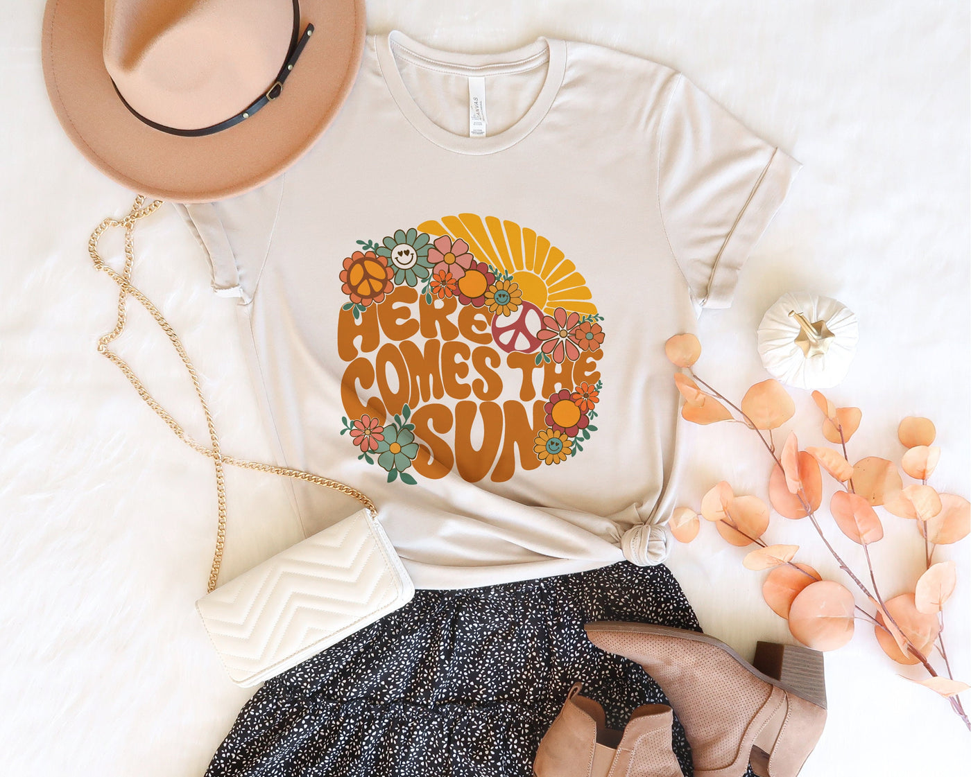 Here Comes The Sun Shirt, Flower Child Shirt, Hippie Shirt, Flower Power Shirt, Retro Shirt, Here Comes The Sun, Cute Hippie Tee, Retro Tee