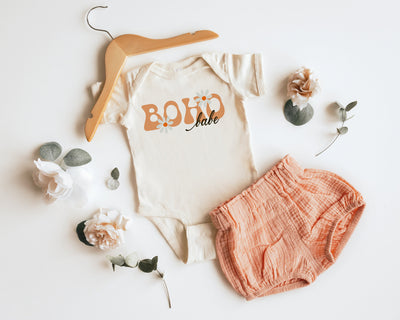 Boho Bodysuits, Trendy Baby Outfit, Toddler Apparel, Flower Child Clothing, Boho Newborn Bodysuit, Hippie Baby Clothing, Boho Baby Bodysuits