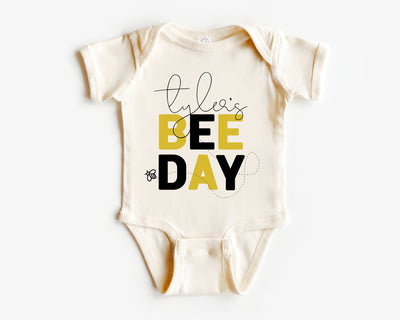Bee Day Shirt, Toddler Birthday Bodysuits, Personalized Birthday Bodysuit, Custom Kids Birthday Shirt, Baby Birthday Bodysuit , Bee Birthday