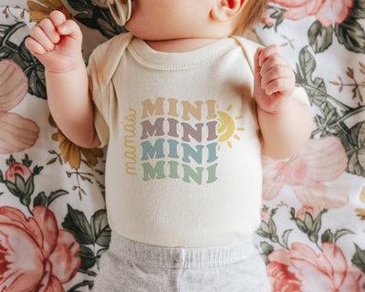 Retro Baby Bodysuit, Mini Bodysuit, Hippie Baby Clothes, Trendy Kids Bodysuits, Hippie Kid Clothing, Mini Shirt, Retro Baby, Fun Kids Shirts