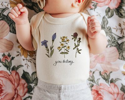 Cute Toddler Bodysuit, Boho Baby Bodysuit, Retro Baby Shower Gift, Flower Baby Bodysuit, Hippie Baby Clothing, Baby Apparel, Boho Baby Shirt