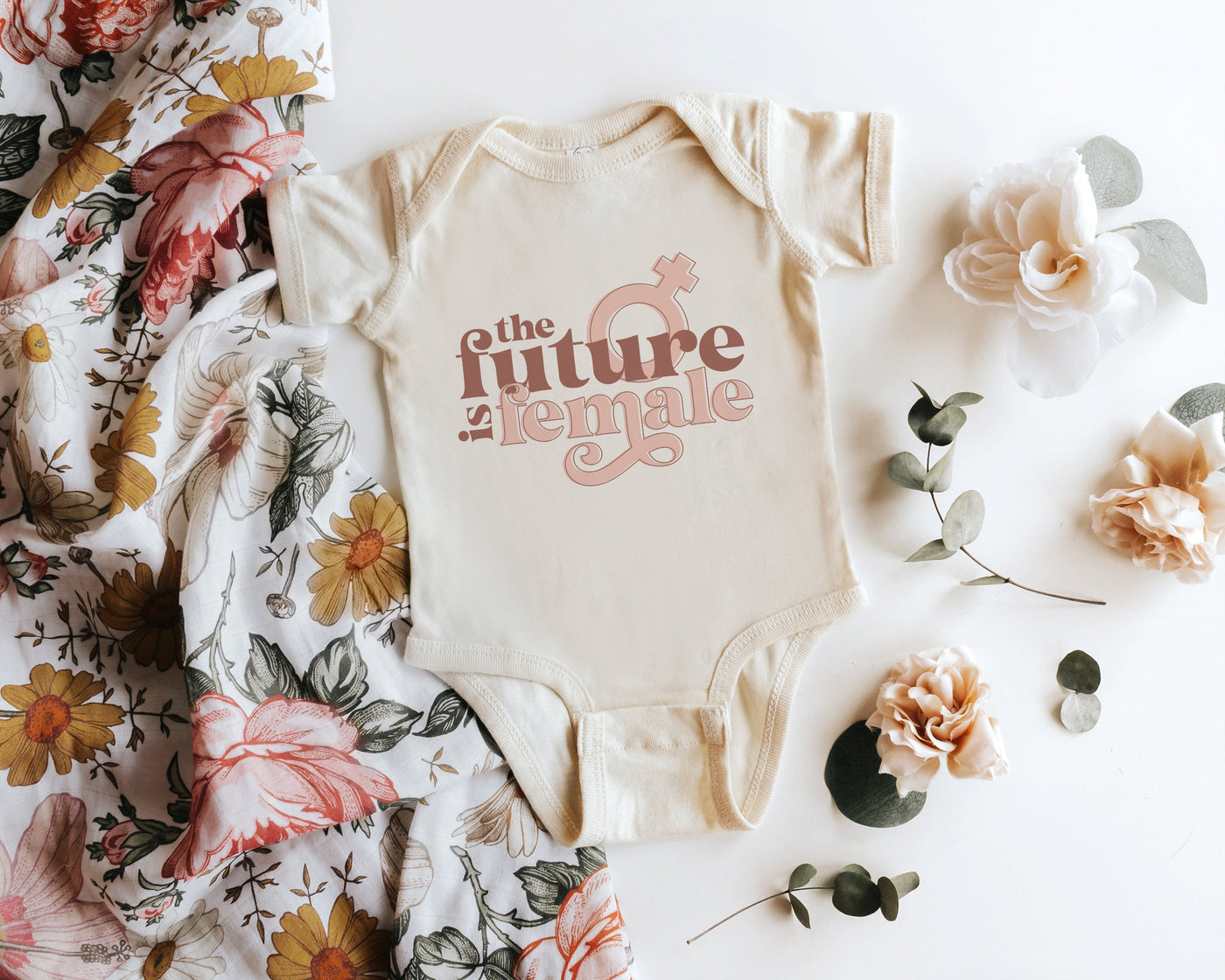 The Future is Female, Feminist Bodysuit, Little Feminist, Feminist Baby Clothes, Newborn Girl Gift, Infant Jumpsuit, Baby Girl Romper, Baby