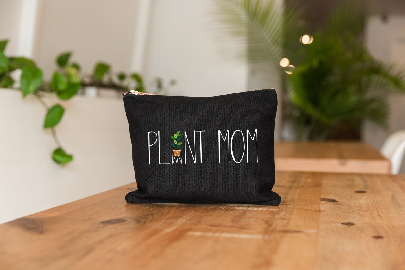 Plant Mom Gift, Plant Mom Bag, Plant Lady Gift, Plant Lover Bag, Plant Mom, Plant Makeup Bag, Cute Plant Gift, Plant Mama Gift, Makeup Bag